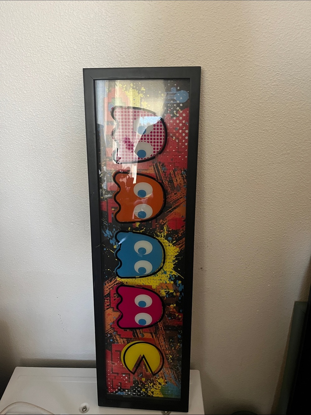 Multicolor Retro Arcade Ghosts Wall Art